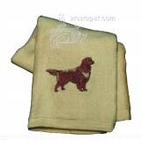Cotton Terry Cloth Dog Hand Towel with Golden Retriever