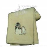 Cotton Terry Cloth Dog Hand Towel with Embroidered Shih Tzu