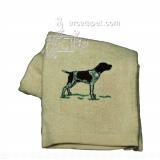 Cotton Terry Cloth Dog Hand Towel with German Shorthair