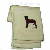 Cotton Terry Cloth Dog Hand Towel with Rhodesian Ridgeback
