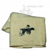 Cotton Terry Cloth Dog Hand Towel with German Wirehaired