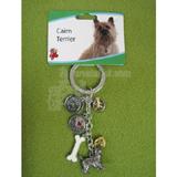 Key Chain Cairn Terrier with 5 Charms