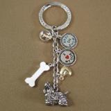 Key Chain Cocker Spaniel with 5 Charms