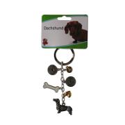 Key Chain Dachshund with 5 Charms