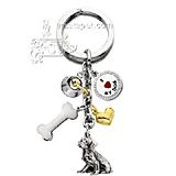 Key Chain Dalmatian with 5 Charms