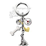 Key Chain Doberman with 5 Charms