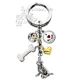 Key Chain Golden Retriever with 5 Charms