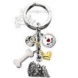 Key Chain Maltese with 5 Charms