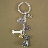 Key Chain Rottweiler with 5 Charms