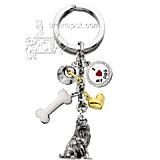 Key Chain Shetland Sheepdog with 5 Charms