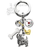 Key Chain West Highland White Terrier with 5 Charms