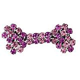 Rhinestone Fluff Holder Pink Bow
