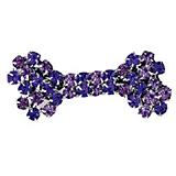 Rhinestone Fluff Holder Purple Bow