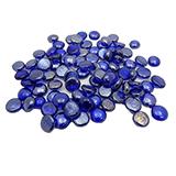 Gem Stones Flat Marbles Pearl Blue Aquarium Decoration
