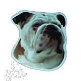Vinyl Dog Magnet with Bulldog Small