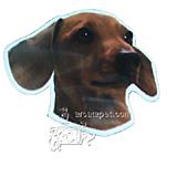 Vinyl Dog Magnet with Dachshund Small