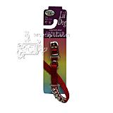 Nylon Lil' Dog Jeweled Dog Collar Red Small
