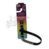 Nylon Lil' Dog Jeweled Dog Collar Black Medium