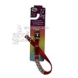Nylon Lil' Dog Jeweled Dog Collar Red Medium