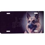 License Plate German Shepherd