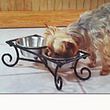 Wrought Iron Dog Diner 1 Pint
