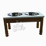 Pet Studio Harvest Raised Diner White 3 Qt