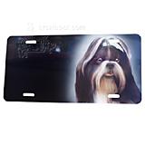 Aluminum Dog Breed License Plate with Shih Tzu