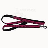 Embroidered Dog Leash 4-ft x3/4 One of us Loves a Big Stick