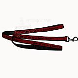 Embroidered Dog Leash 4-ft x3/4 One of us is a Good Kisser
