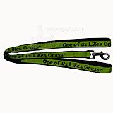 Embroidered Dog Leash 4-ft x3/4-in One of us Likes Grass
