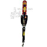 Quick Control� Leash + Seat belt latch 6 Foot Black