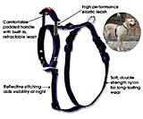 Quick Control� Harness + Built-in leash Medium Black