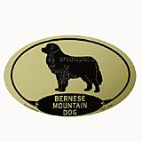 Euro Style Oval Dog Decal Bernese Mountain Dog