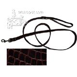 Leash Crocodile Print Brown 6 x 3/4