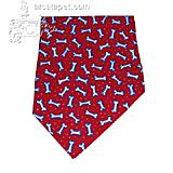 Dog Bandana Red Bones