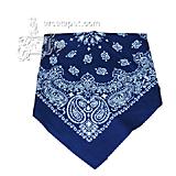Dog Bandana Paisley Navy