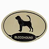 Euro Style Oval Dog Decal Bloodhound
