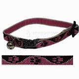 Lupine Nylon Cat Collar Tickled Pink w/Bell