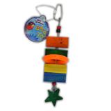 Bird Brainers Wood Blocks with Star Bird Toy