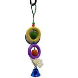 Bird Brainers Fun Rings w/ Bell Bird Toy