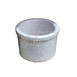 White Ceramic Crock #00