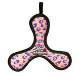 Tuffy's Bowmerang Jr Pink Leopard Design Dog Toy