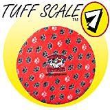 Tuffy's Sport Flyer Red Paw Design Dog Toy