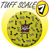 Tuffy's Sport Flyer Yellow Bone Design Dog Toy