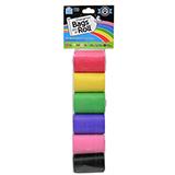 Doggie Walk Rainbow Refill Dog Waste Bags 6 pack