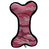 Zanies Toughstructable Large Pink Camo Bone Dog Toy