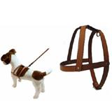 Tan Leather Dog Harness 3/8 x 10 inch