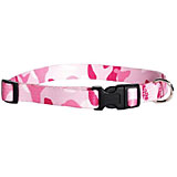 Pink Camouflage Dog Collar Adjustable 18in-26in.