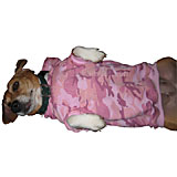 Pink Camouflage Hoodie Dog Jacket Xsmall