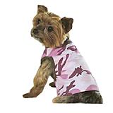 Dog Tank Top Camo Pink/Green Large